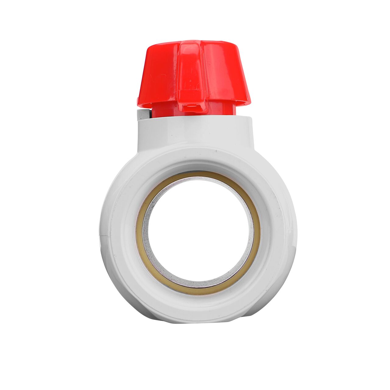 NDS 2 in. PVC IPS Ball Valve direct water flow one-way through pipes when the ball valve opens that is perfect for pool and spa, irrigation, and plumbing installations (NDS E1420-20)