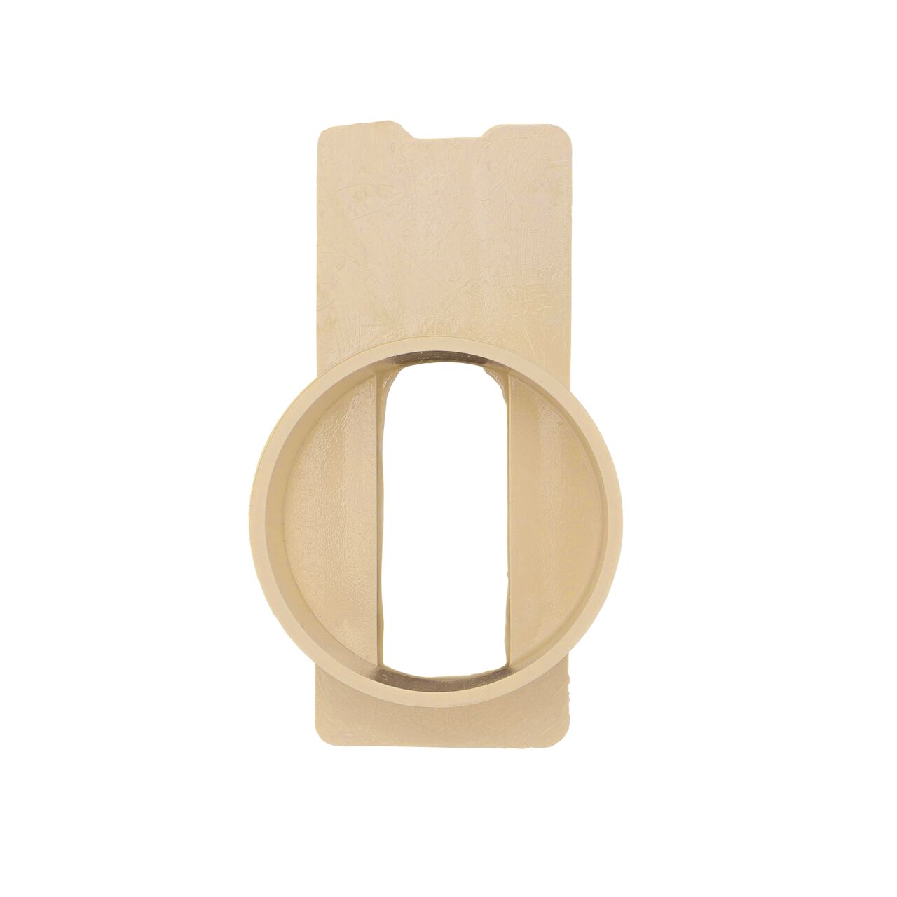 Top Down of the NDS Sand Micro Channel™ Drain End Outlet (NDS 8462)