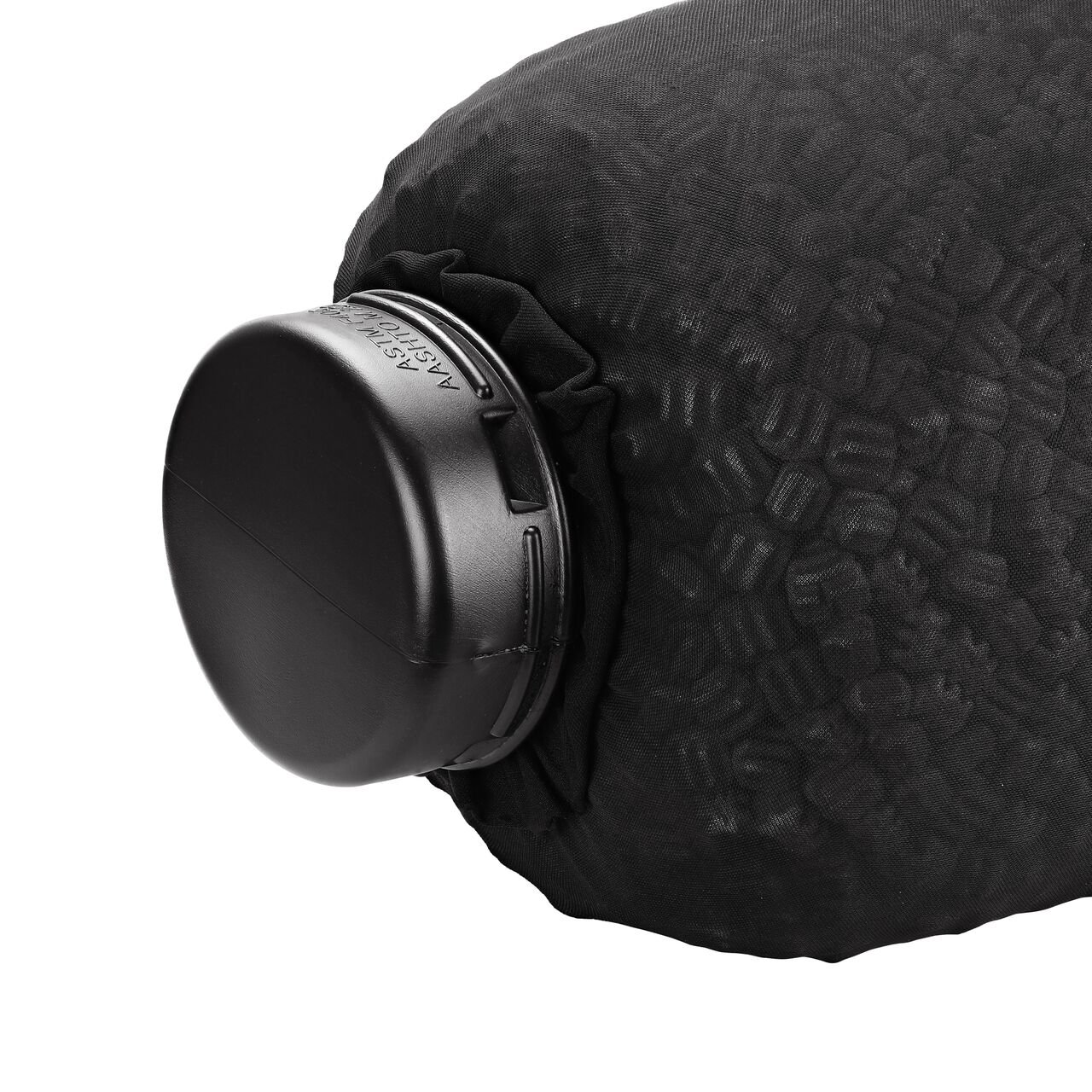NDS EZflow® Gravel-Free French Drain System with 6 in. Slotted Pipe & Engineered Aggregate (NDS EZ-1501F)) with end cap installed (NDS 6C06)