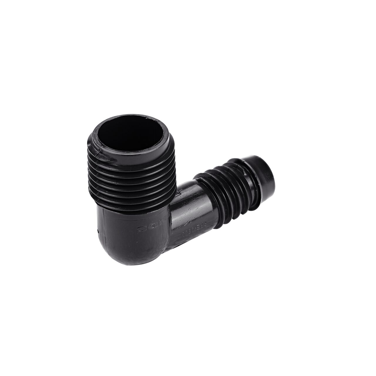 The 1/2 in.. IPS MPT X 1/2 in. Barbed Flexee swing pipe elbow allows flexibility to position swing pipe irrigation system components without breakage (NDS FPE-0500)