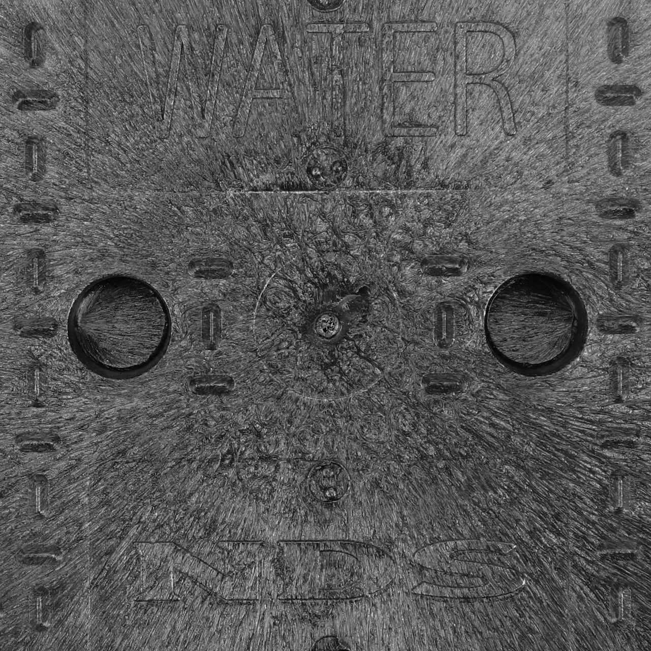 Closeup view of the outside reinforced edges on the NDS 10 in. Round Standard Series Valve Box (NDS 111BCBW)