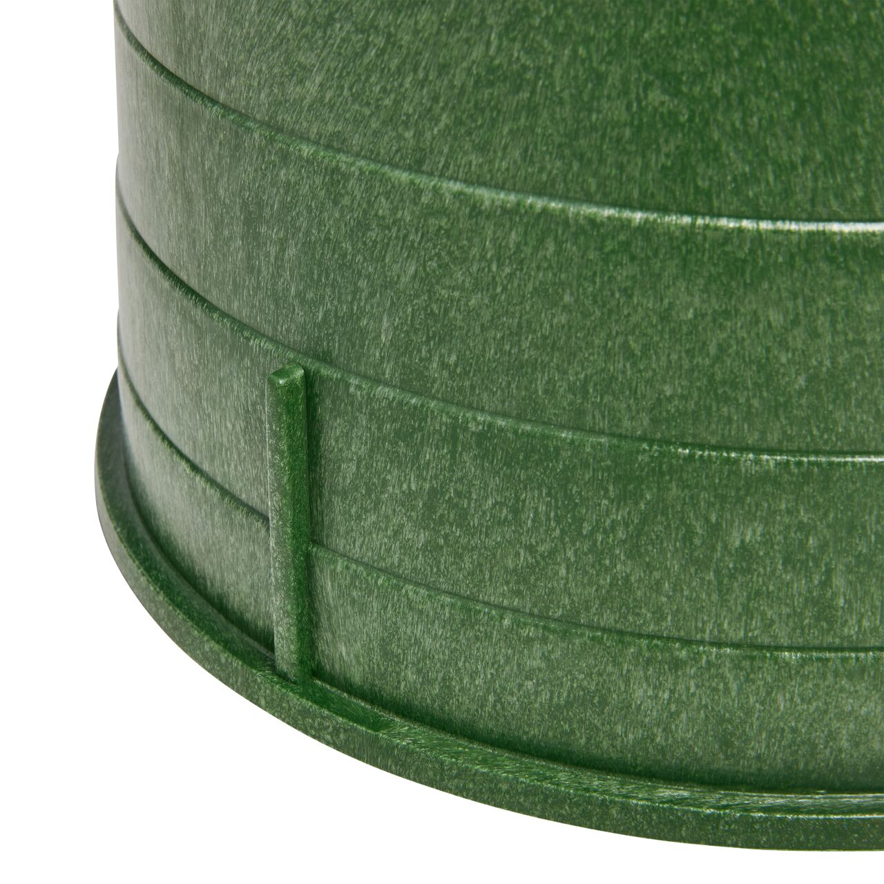 Closeup view of the outside reinforced edges on the NDS 6 in. Round Standard Series Valve Box (NDS 2108BC)