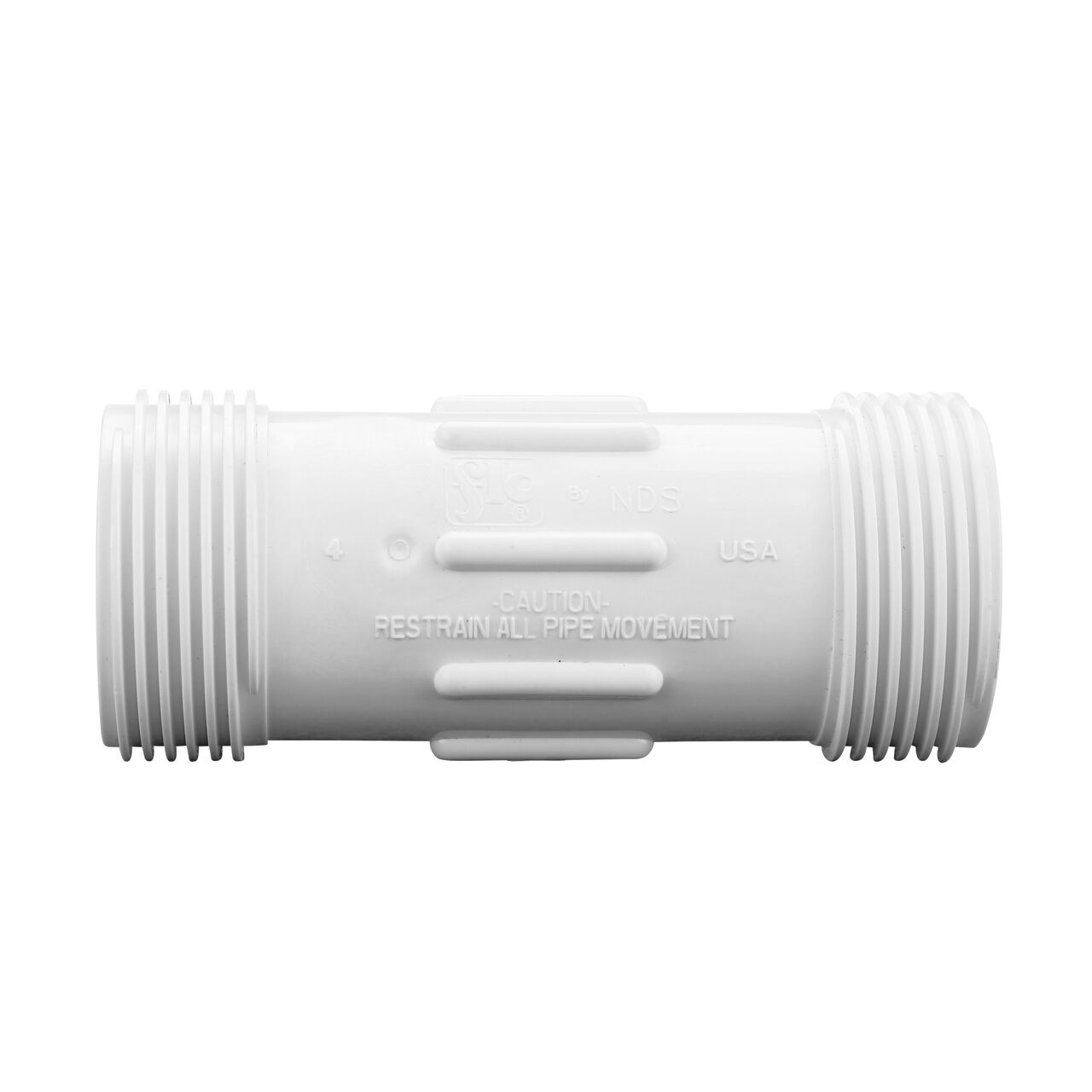 The NDS Compression Coupling is an easy-fit coupling that has two removable compression ends that tighten and secure to pipes (NDS CCC-1000)