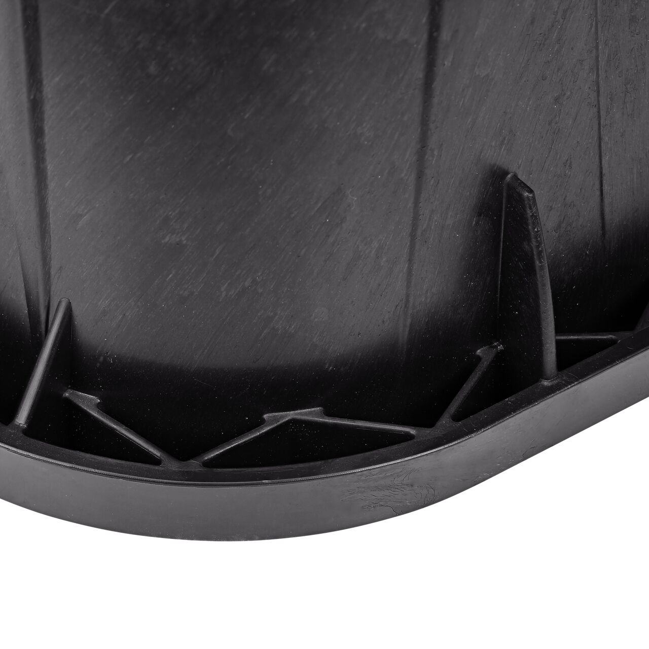 Closeup view of the outside reinforced edges on the NDS 14 in. x 19 in. Rectangular Pro-Spec® Series Box (NDS 313BCBWBLK)