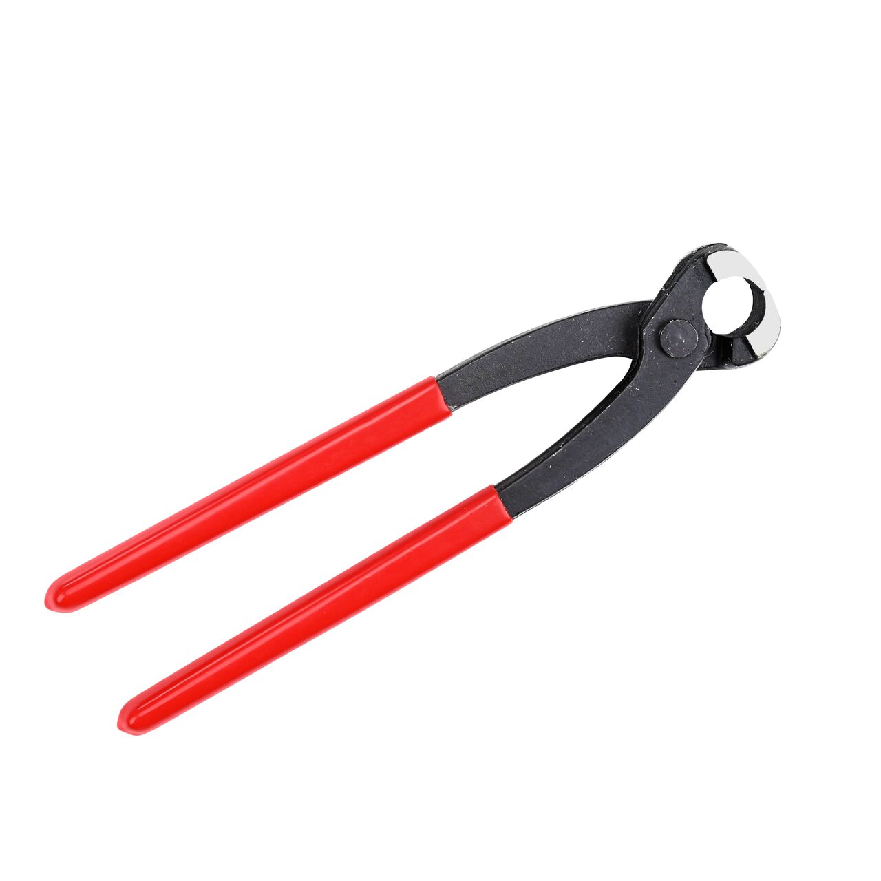 Top down view of the NDS Jaw Pinch Clamp Tool (NDS NCT-1098) which is used to tighten a pinch clamp and secures pliable (soft) hoses and rigid plastic pipes connection point