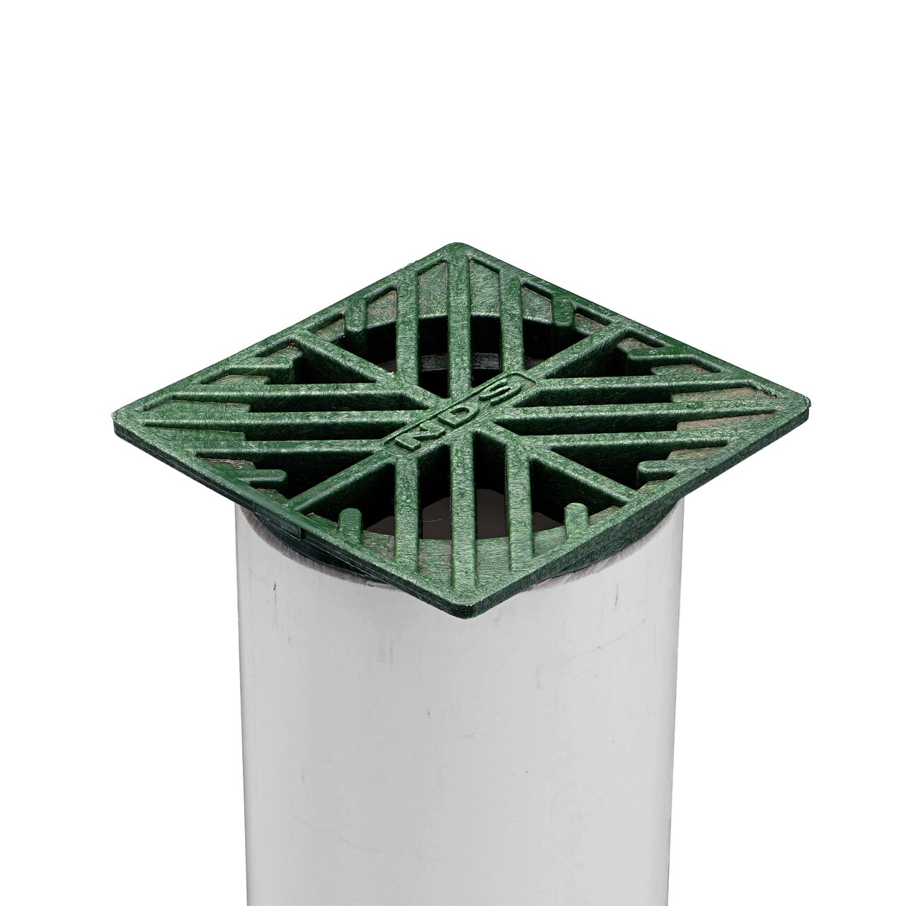 NDS Green plastic 4 in. Square Grate fits 3 in. Drain Pipes & Fittings installed in 3 in. S&D Pipe (NDS 1)