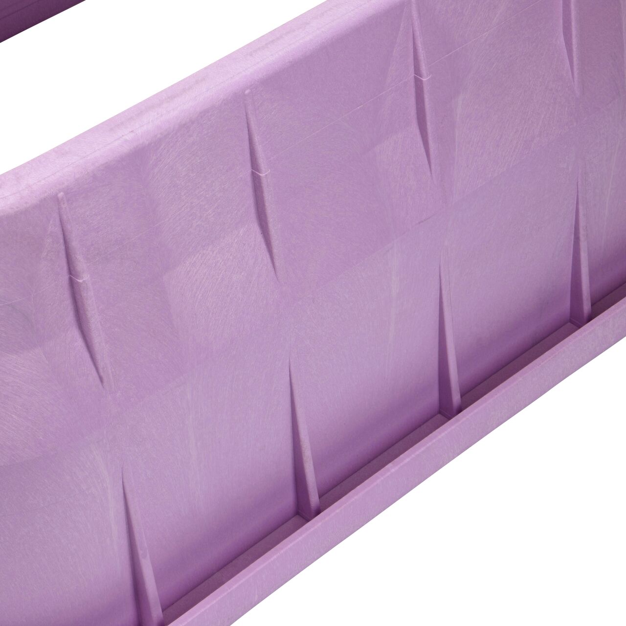 Closeup view of the outside reinforced edges on the NDS 13 in. X 24 in. Rectangular Pro-Spec® Series Box (NDS 322PBCBR)