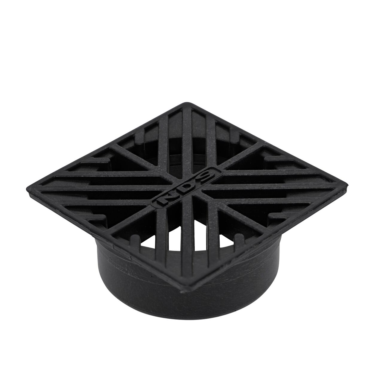 NDS 4 in. Square Grate in Black Plastic (NDS 2*, NDS 2)