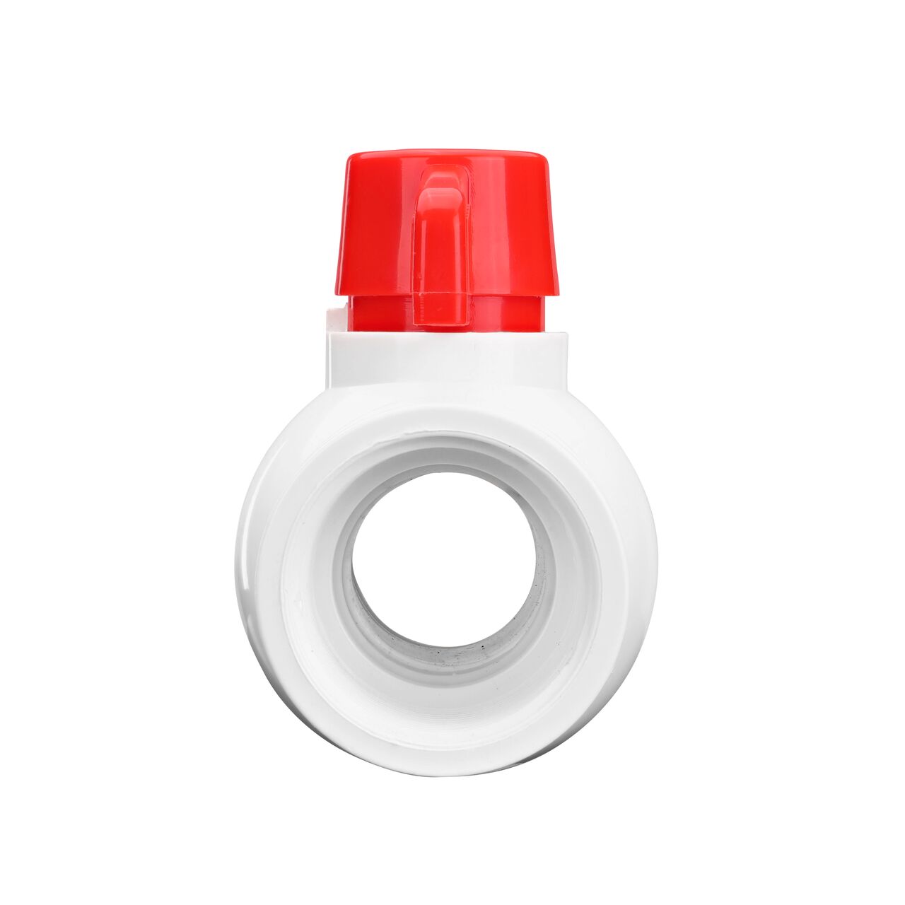 NDS 1-1/2 in. PVC IPS Ball Valve direct water flow one-way through pipes when the ball valve opens that is perfect for pool and spa, irrigation, and plumbing installations (NDS E1320-15)