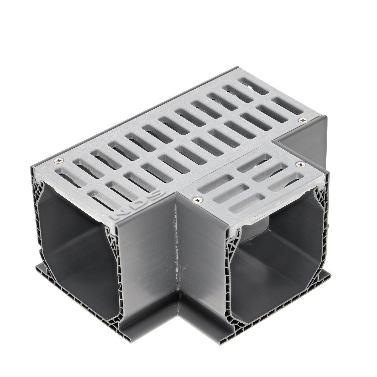 NDS Gray Mini Channel™ Drain Tee and Grate (NDS 5370)