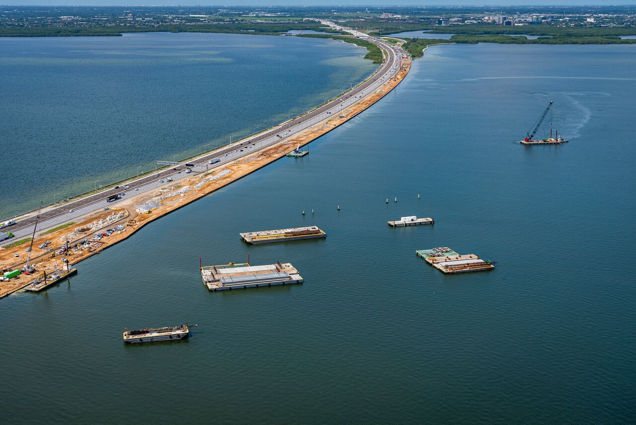 Massive Separated Bridge Links Tampa & St. Petersburg