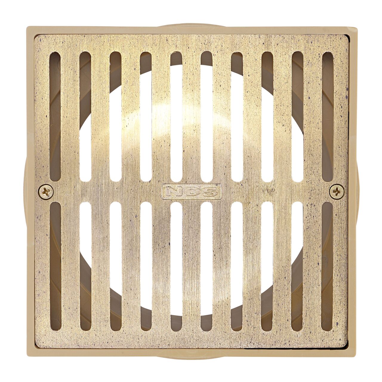 Top Down View of the NDS 6 in. Square Grate (NDS 921B)