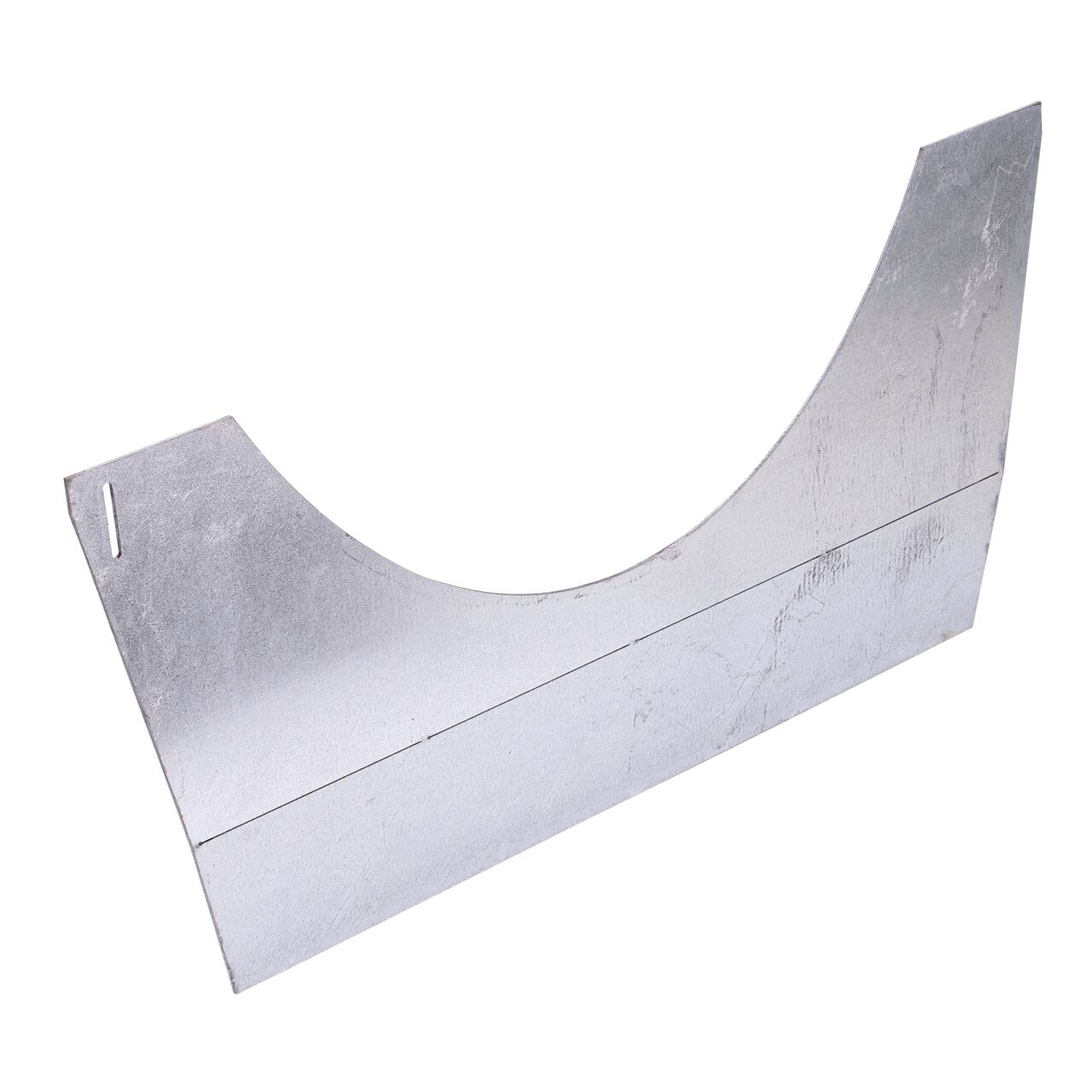 The other side of the Galvanized Steel BG-FILCOTEN® 300 Trench Drain Step Connector Plate (NDS 19030295) which installs inside two BG-FILCOTEN® 300 12 in. Trench Channel Drain sections and secure with silicone