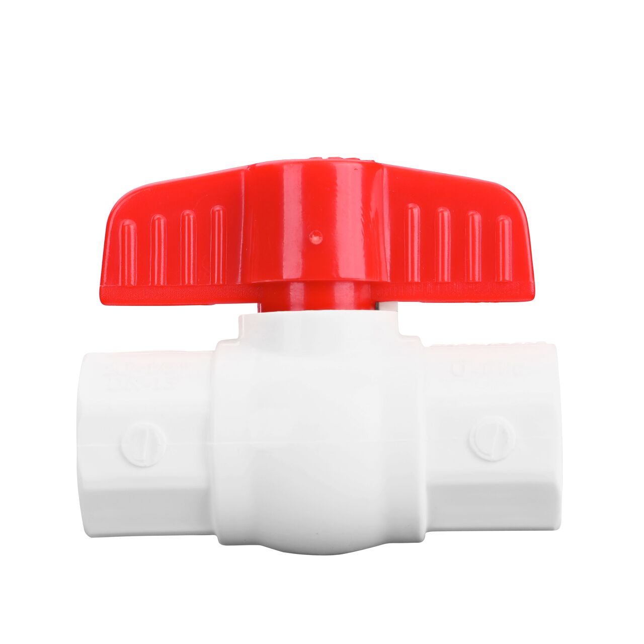 NDS PVC IPS Ball Valve is leak-resistant valve connects two 1/2 in. Sch. 40 pipe ends in an irrigation or other pressurized system and helps prevent costly property damage, pipe corrosion, and system issues (NDS E1420-05)