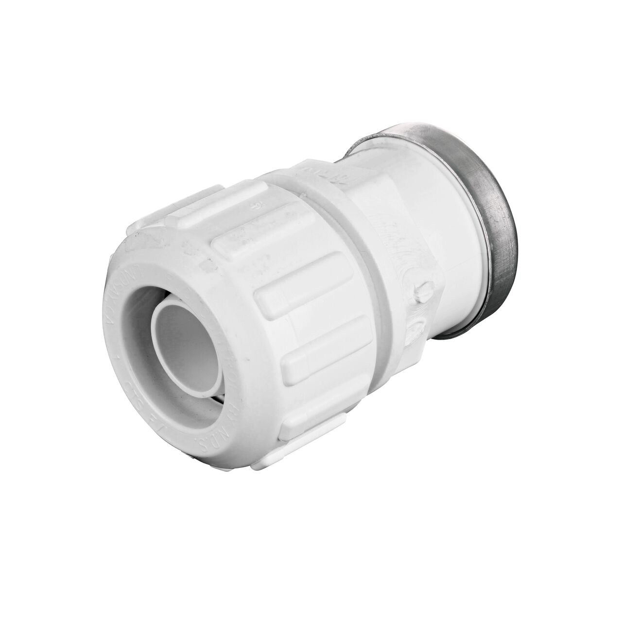The NDS 1 in. SDR-9 CTS X 1 in. FPT Flo-Lock™ Gripper Adapter provides a leak-resistant connection between pipes (NDS 731-10)