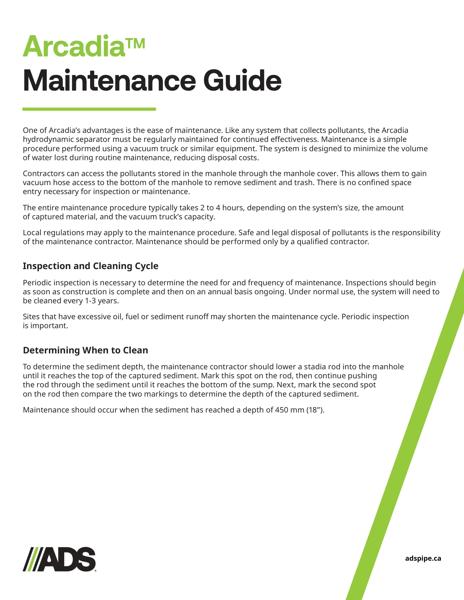 Arcadia Separator Maintenance Guide