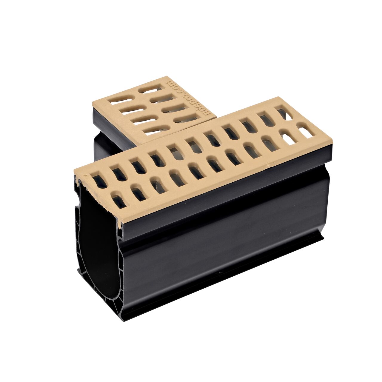 Other side of the Sand Slim Channel™ Drain Tee and Grate (NDS 9372)