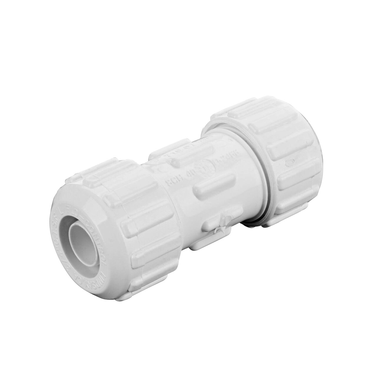 NDS 3/4 in. Flo-Lock™ Gripper Coupling comes with two compression ends that connect to 3/4 in. SDR-9 CTS pipe (NDS 710-07)