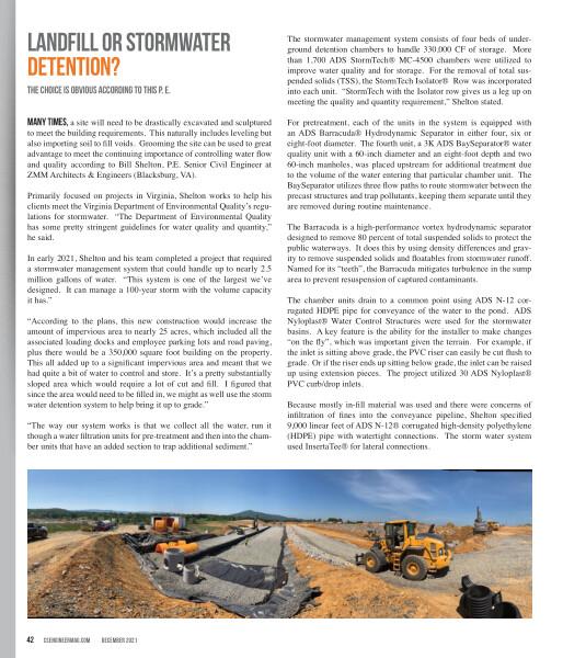 Landfill or Stormwater Detention?,  Civil & Structural Engineer,  N-12, Case Study