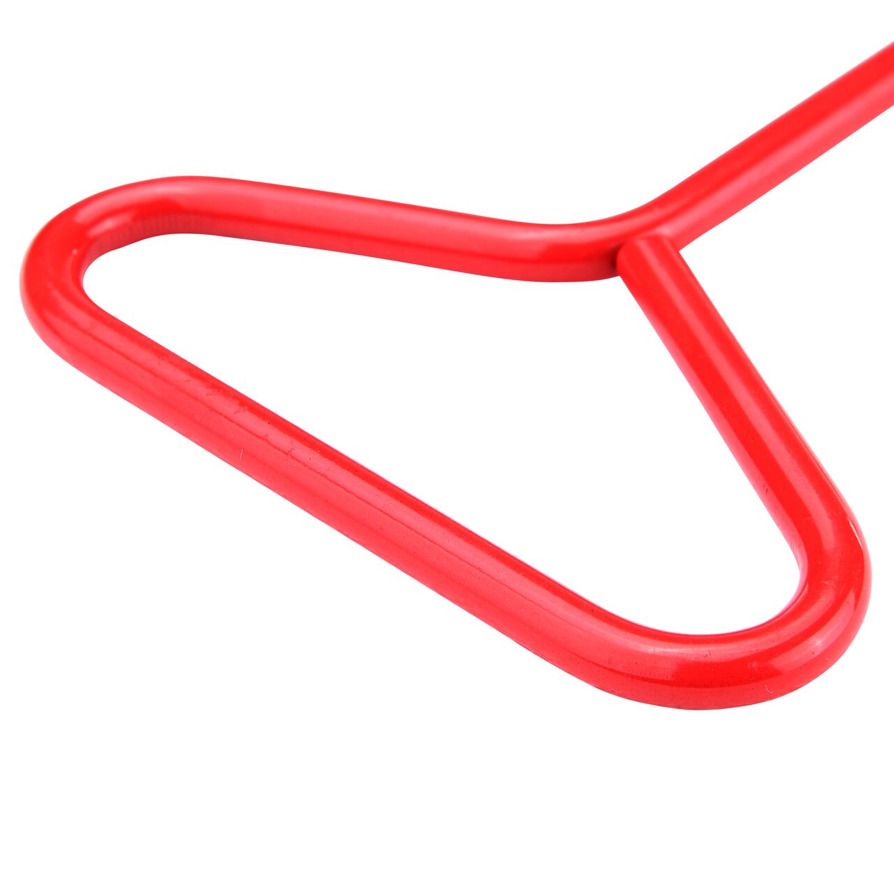 Closeup view of NDS 1/2 in. and 3/4 in. Stub Wrench Riser Extractor's red steel handle that is made of durable metal (NDS SW-0500-C)