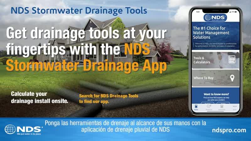Video, Get Drainage Tools at Your Fingertips with the NDS® Stormwater Drainage App