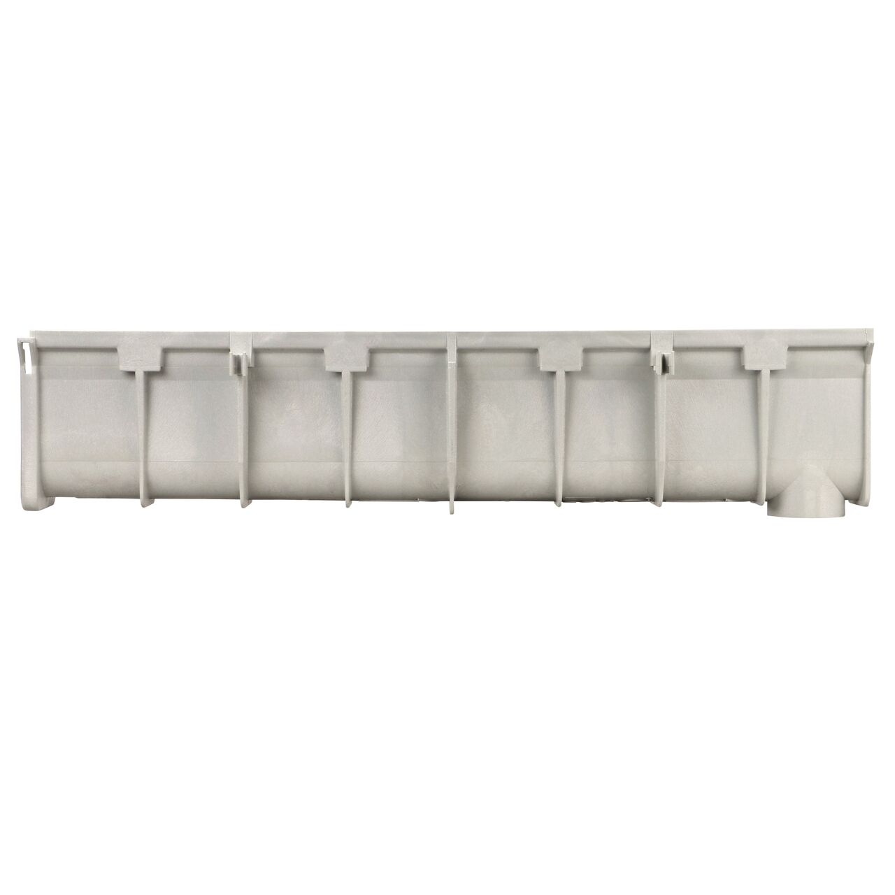 Side to Side View of the NDS 8.70 in. to 9.04 in. Deep Dura Slope Channel (NDS DS-105), end to end