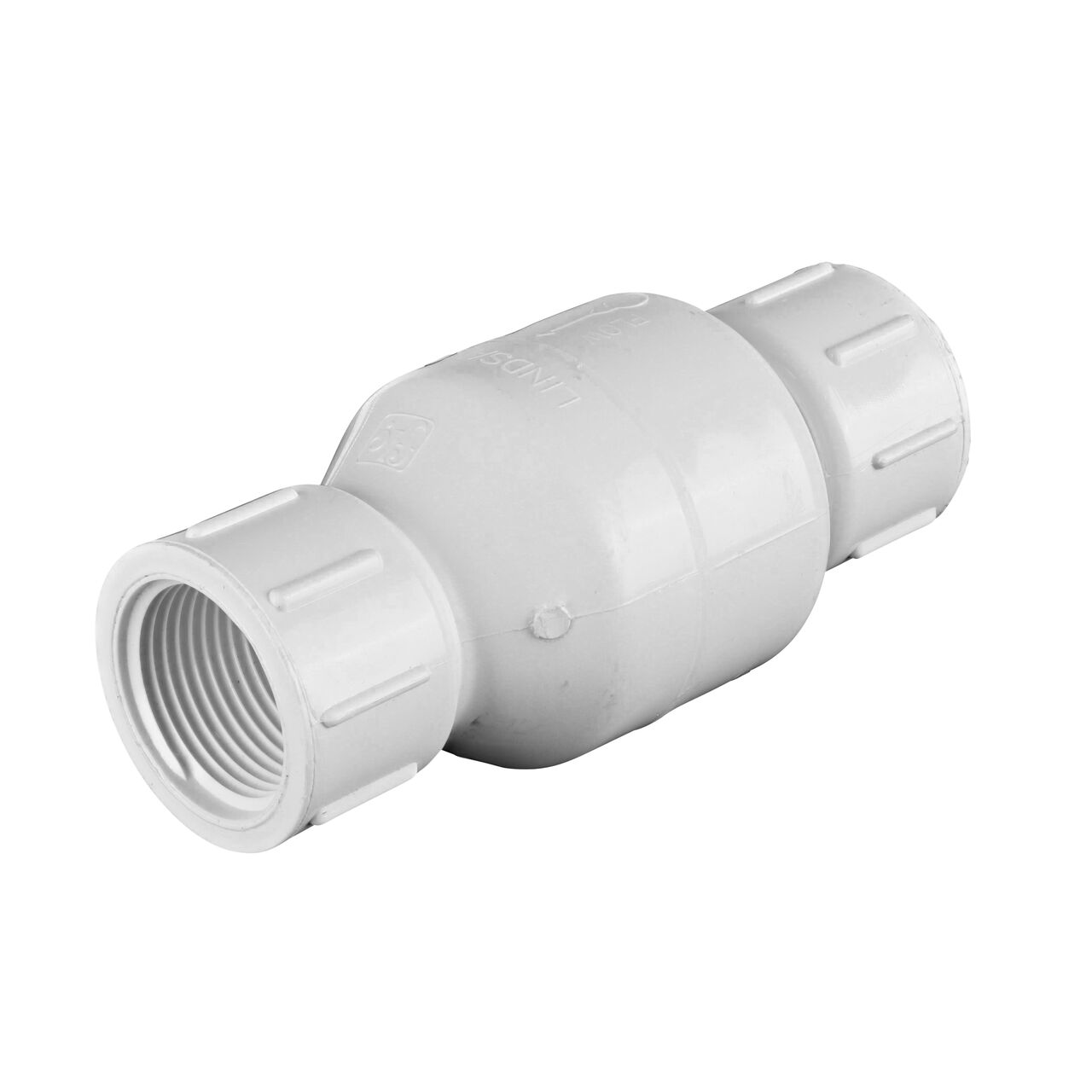 NDS 1 in. White PVC Spring Check Valve (NDS 1001-10, NDS 1002-10)
