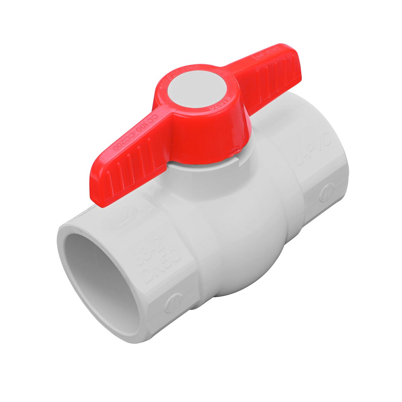 NDS 2 in. Slip PVC IPS Ball Valve is leak-resistant valve connects two 2 in. Sch. 40 pipe ends in an irrigation or other pressurized system and prevents the backflow of water (NDS E1410-20)
