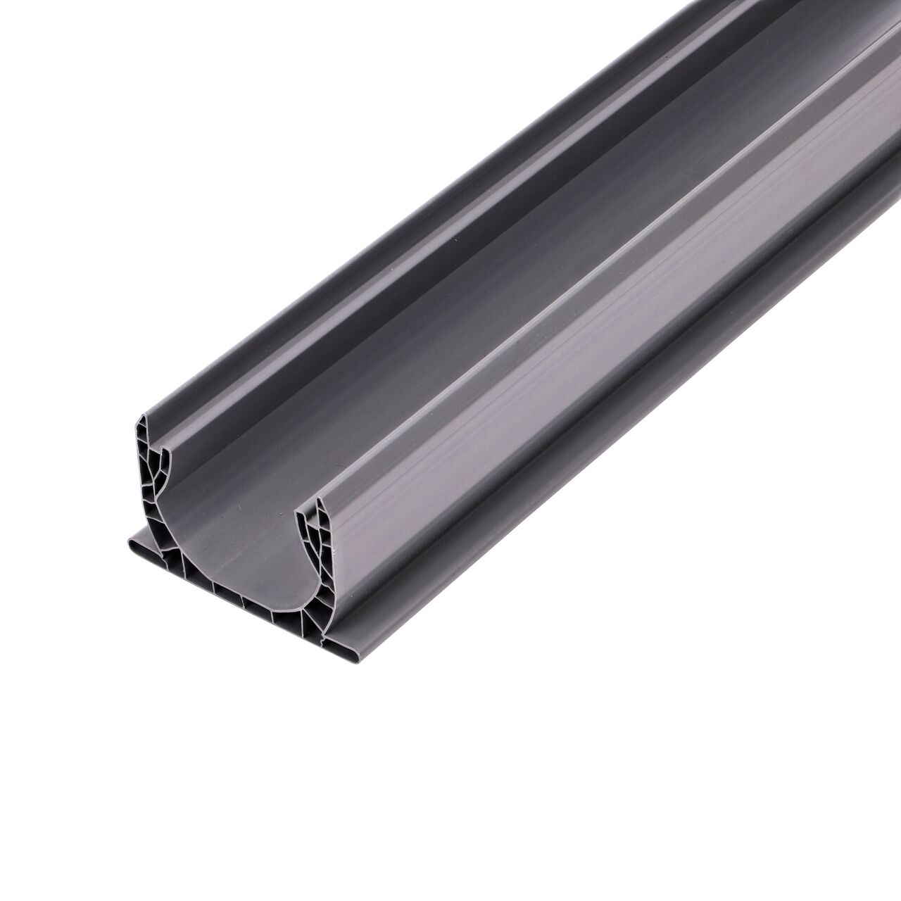 Closeup of the 10 foot NDS Spee-D® Channel Drain (NDS 400-10) for driveways, concrete patios, pool areas, and walkways