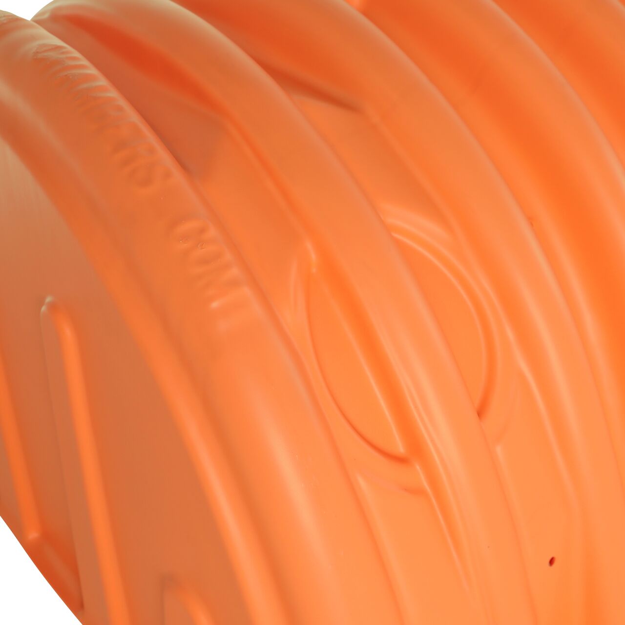 Closeup of the top of the NDS StormChamber 34 in. closed unit where you can cut holes into the product to insert a pipe on side of the chamber  (NDS SC-3475-C-O)