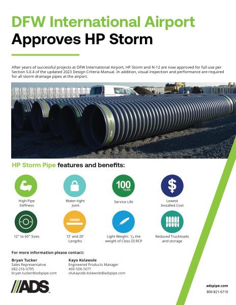 Dallas Fort Worth International Airport, TX HP Storm Approval Flier