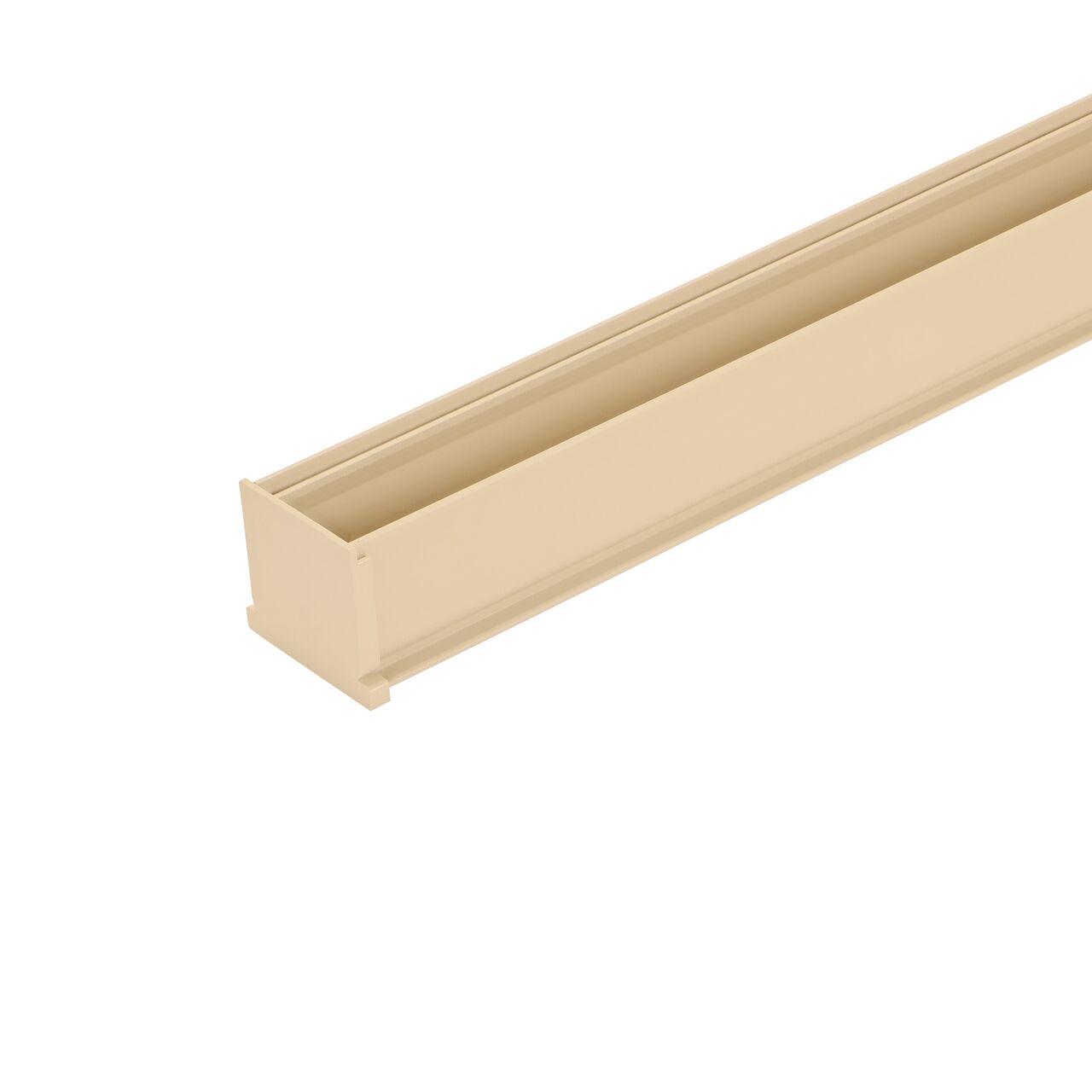 NDS Sand Mini Channel™ Drain End Cap (NDS 547S) attached to a grate (NDS 500)