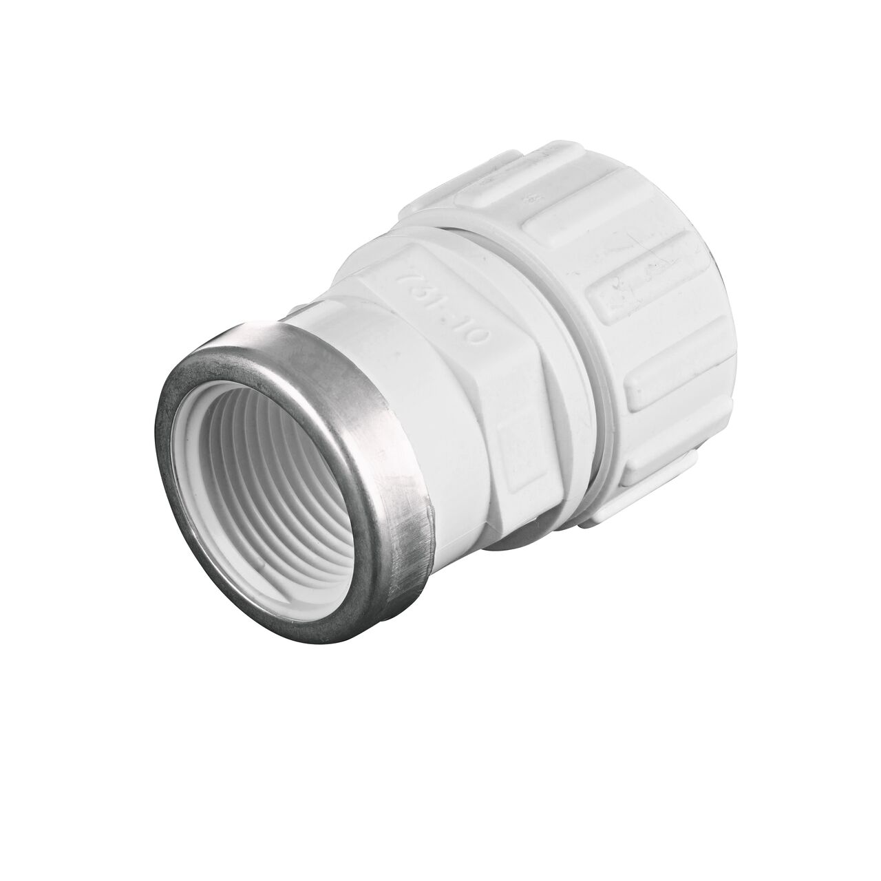 Threaded FPT connection end on the NDS 1 in. SDR-9 CTS X 1 in. FPT Flo-Lock™ Gripper Adapter (NDS 731-10)