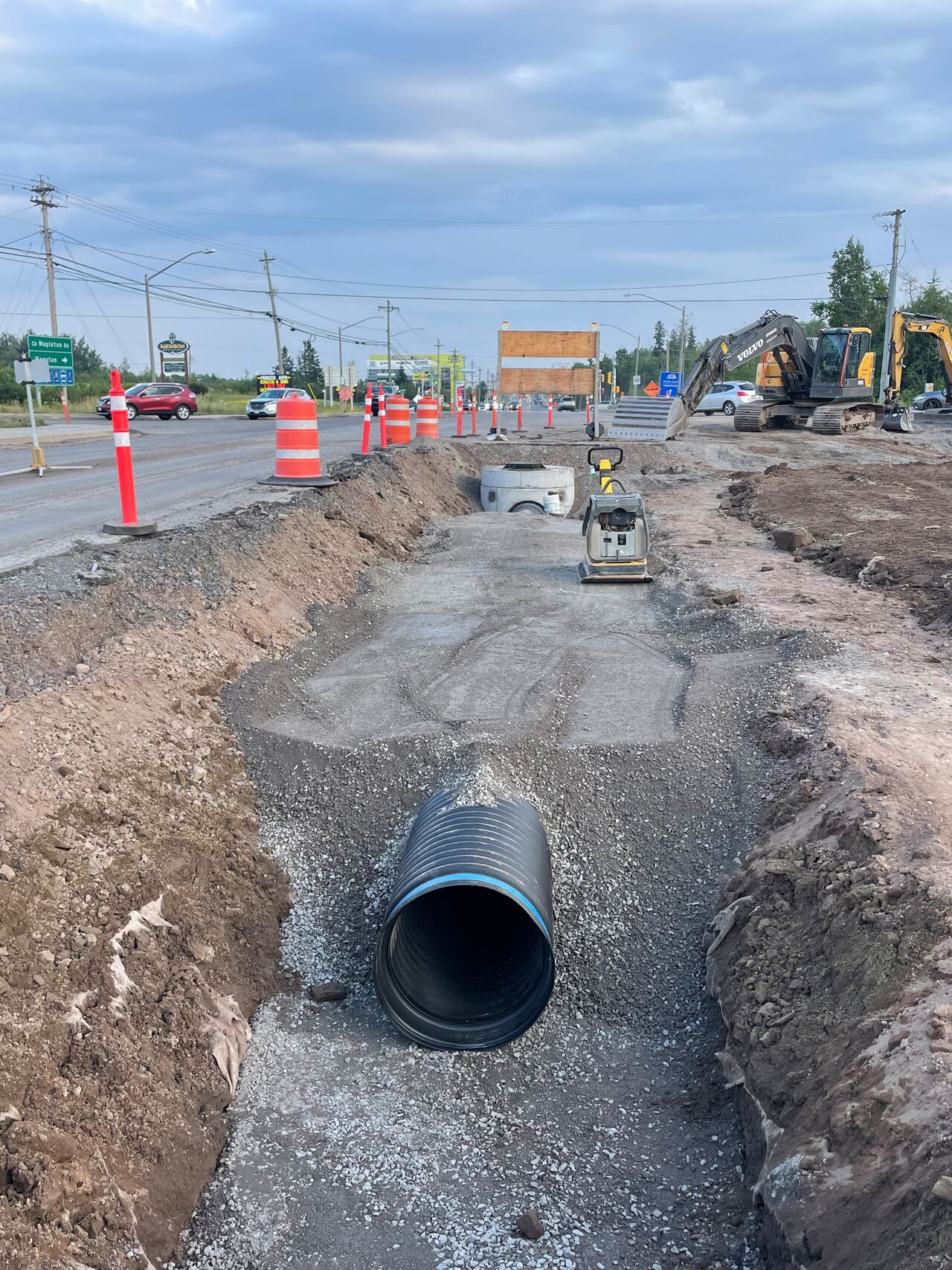 Moncton Route 2 Mapleton Road Roundabout