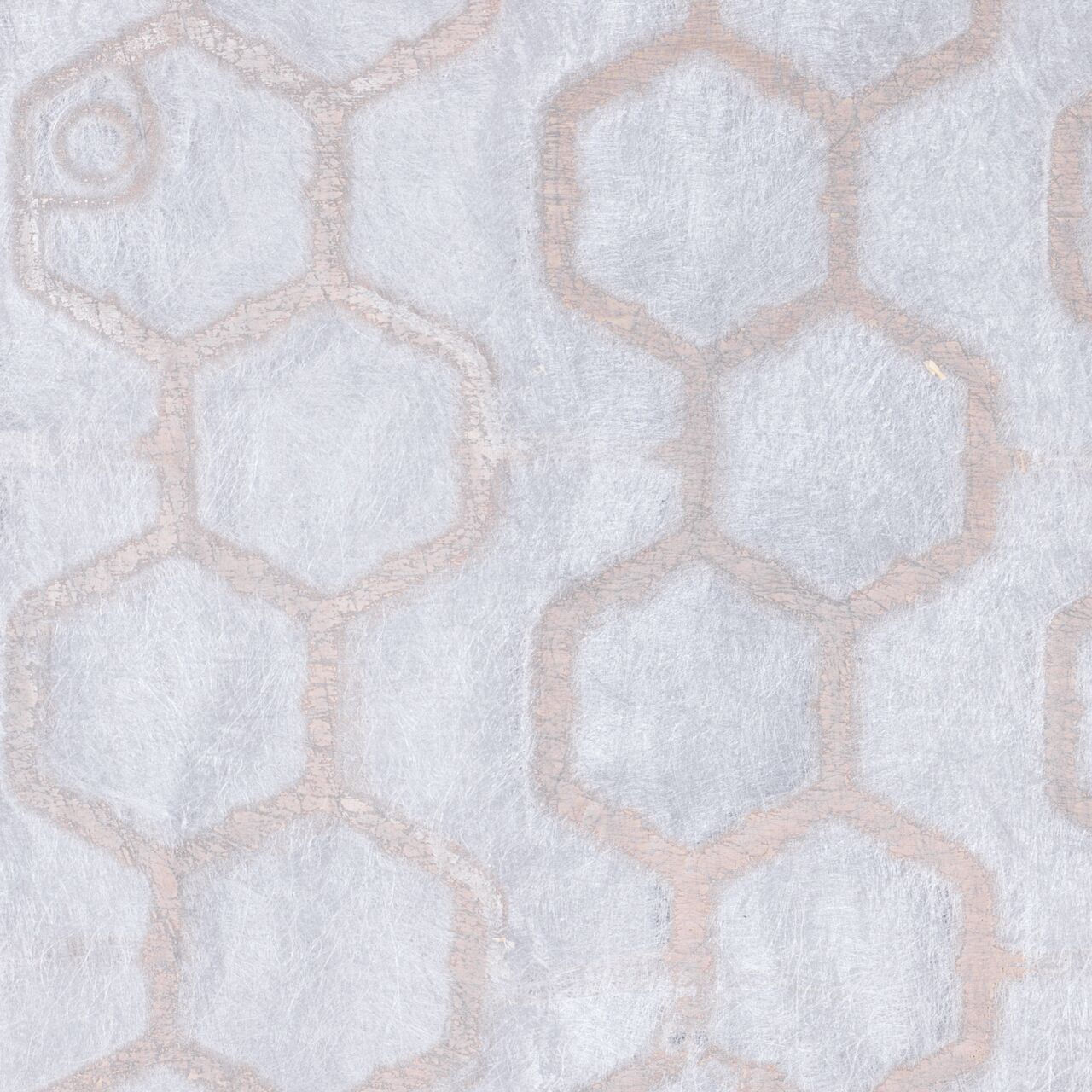 Top Down View of the back side of the Tan NDS EZ Roll® Gravel Pavers (NDS GP4X150T), with thermally welded, puncture-resistant geotextile fabric