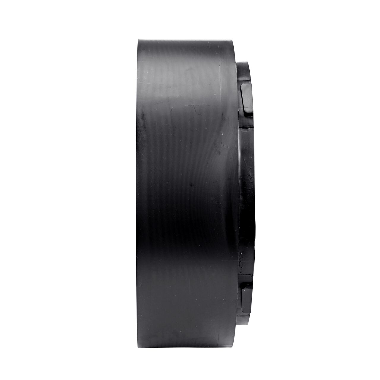 Side View of the NDS Outlet Adapter that connects to a 8 in. drain pipe (NDS 1888)