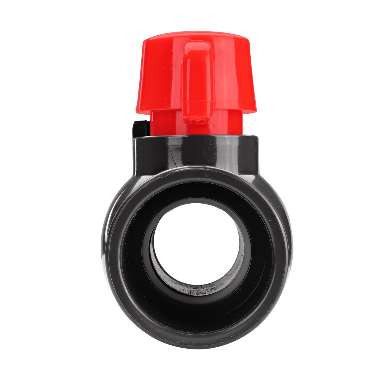 NDS 1-1/4 in. PVC IPS Ball Valve direct water flow one-way through pipes when the ball valve opens that is perfect for pool and spa, irrigation, and plumbing installations (NDS E1610-12)