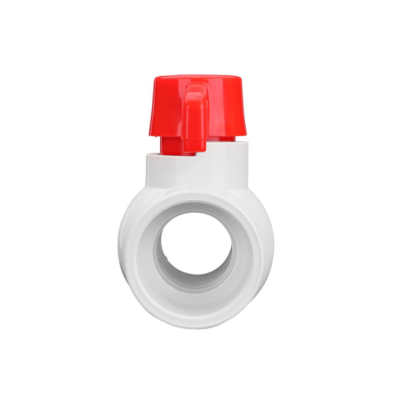 The NDS 1-1/4 in. PVC CTS Ball Valve is made of durable material and works with most PVC pipe to transport water and prevent backflow of contaminated water in pressurized systems (NDS E1310-12)