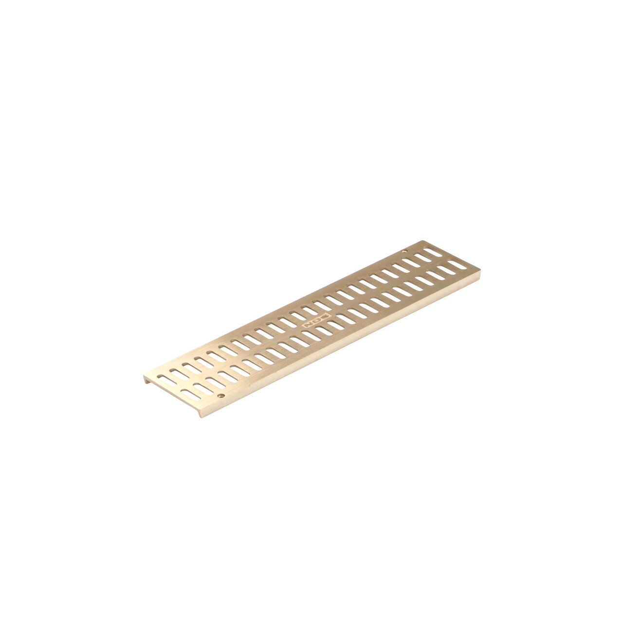 Satin Brass Metal Mini Channel™ Drain Grate (NDS 552B)