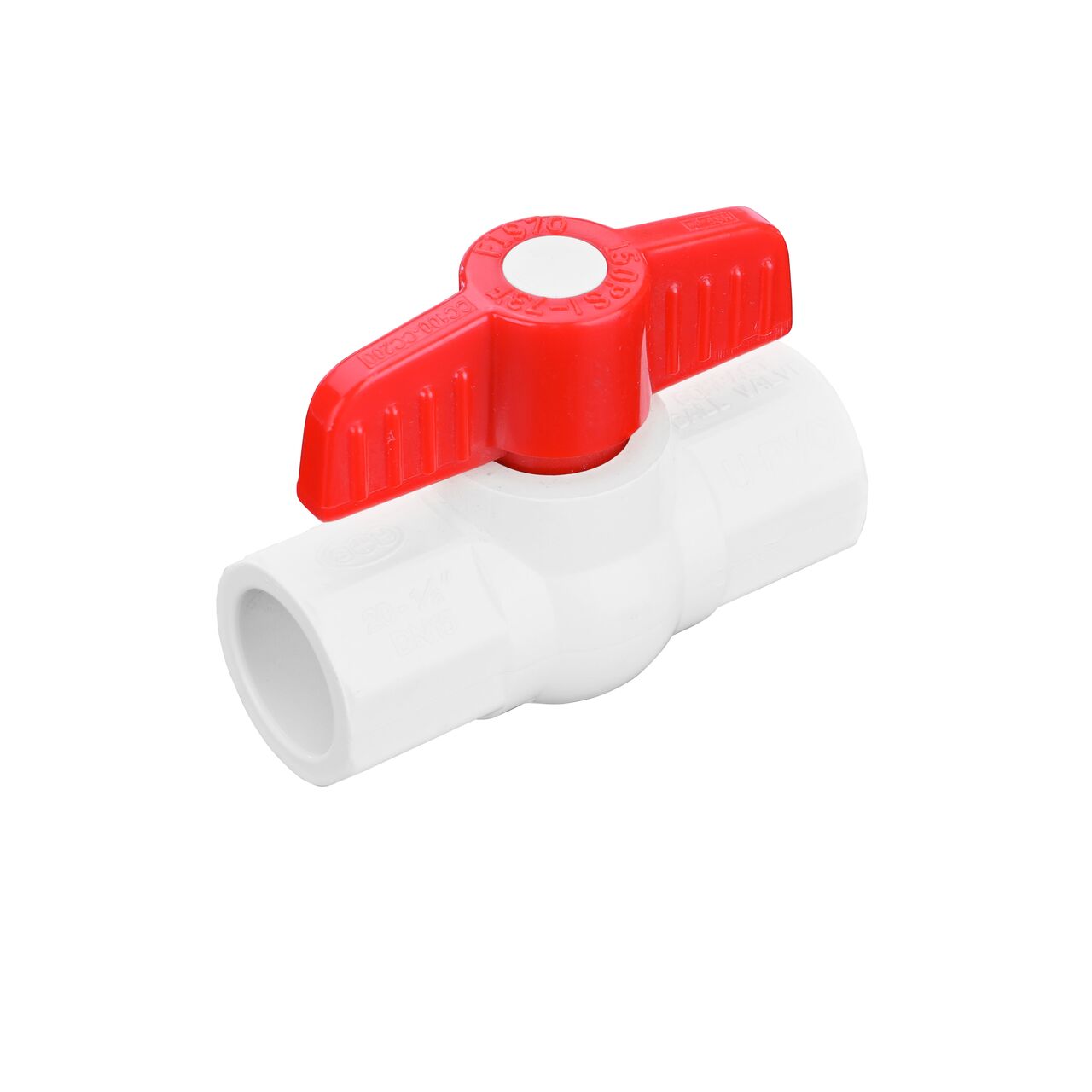 Include a shut off point in your pipeline with the NDS 1/2 in. PVC IPS Ball Valve with slip connections (NDS E1410-05)