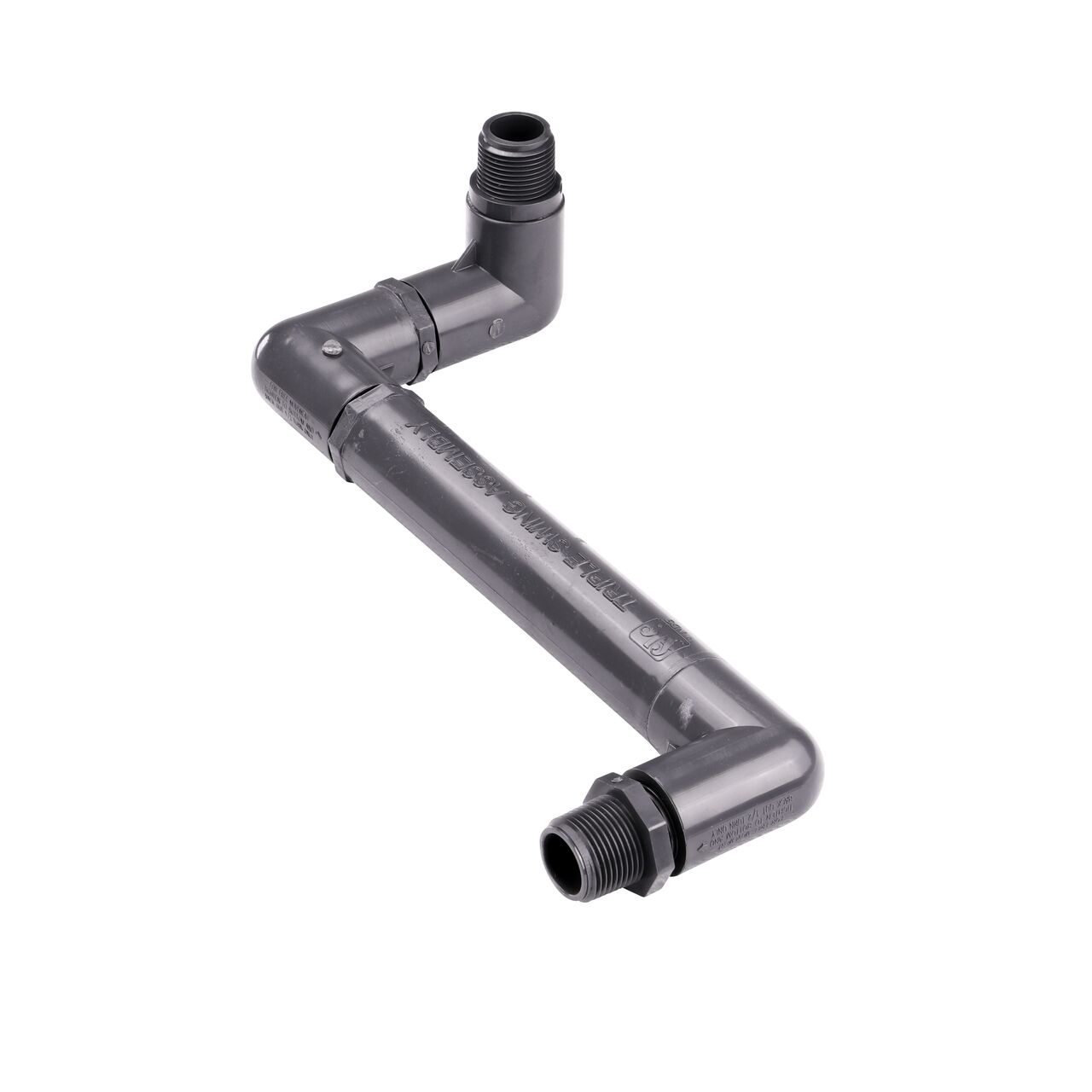 NDS PVC Triple Swing Joints Assembly, Sch. 80 3/4 in. MPT is made in the USA and has the flexibility to adjust positions that protect pipelines from damage (NDS TSA-0750-TT)