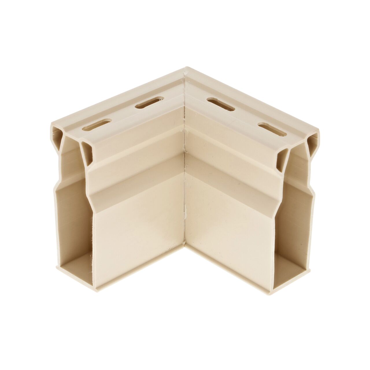 Hero shot of the Micro Channel™ Drain & Integrated Grate with 90° Elbow in Sand Plastic (NDS 8382)