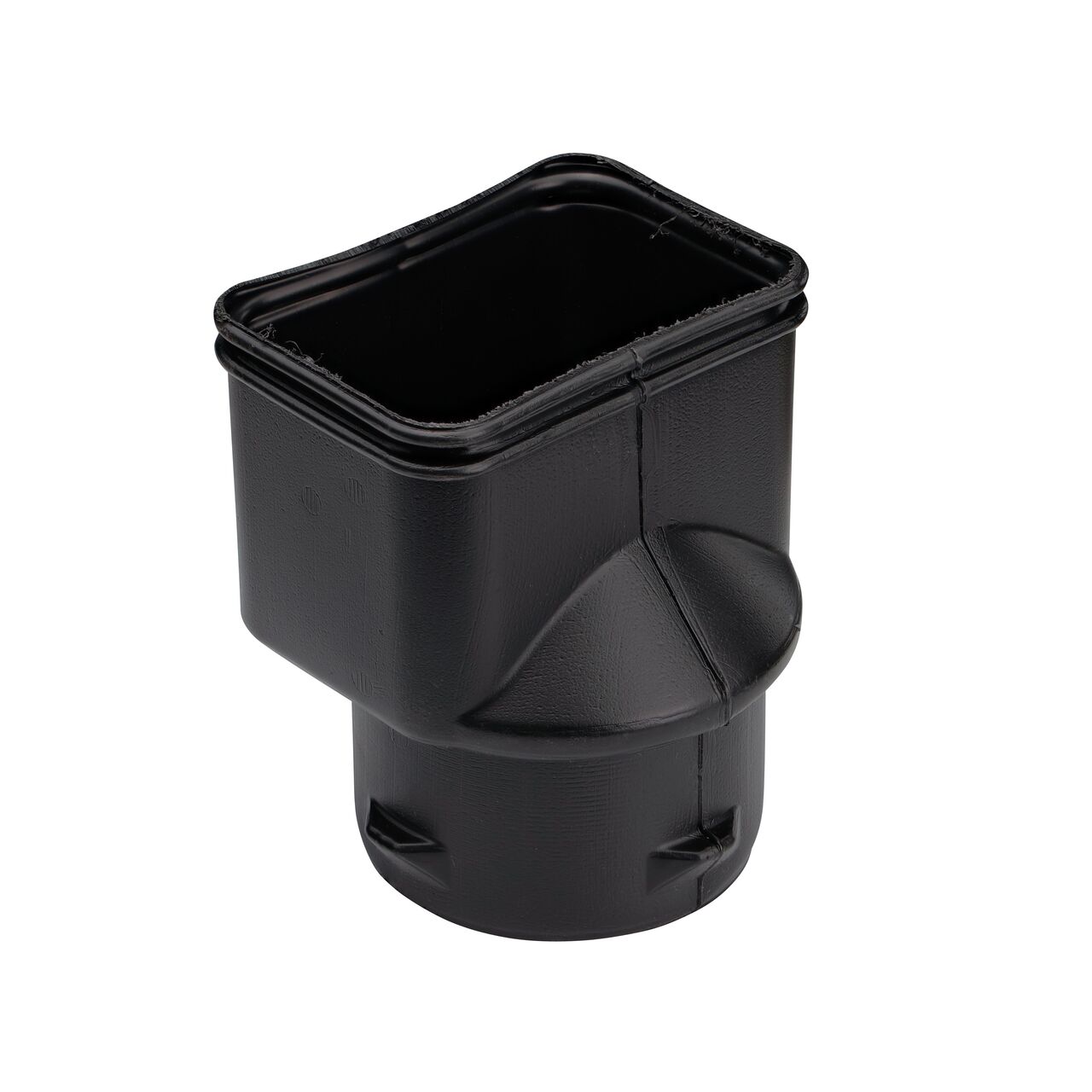The High-Density Polyethylene Downspout Adapter transitions 3X4 in. Downspout to 4 in. Hub (NDS 344CDS)