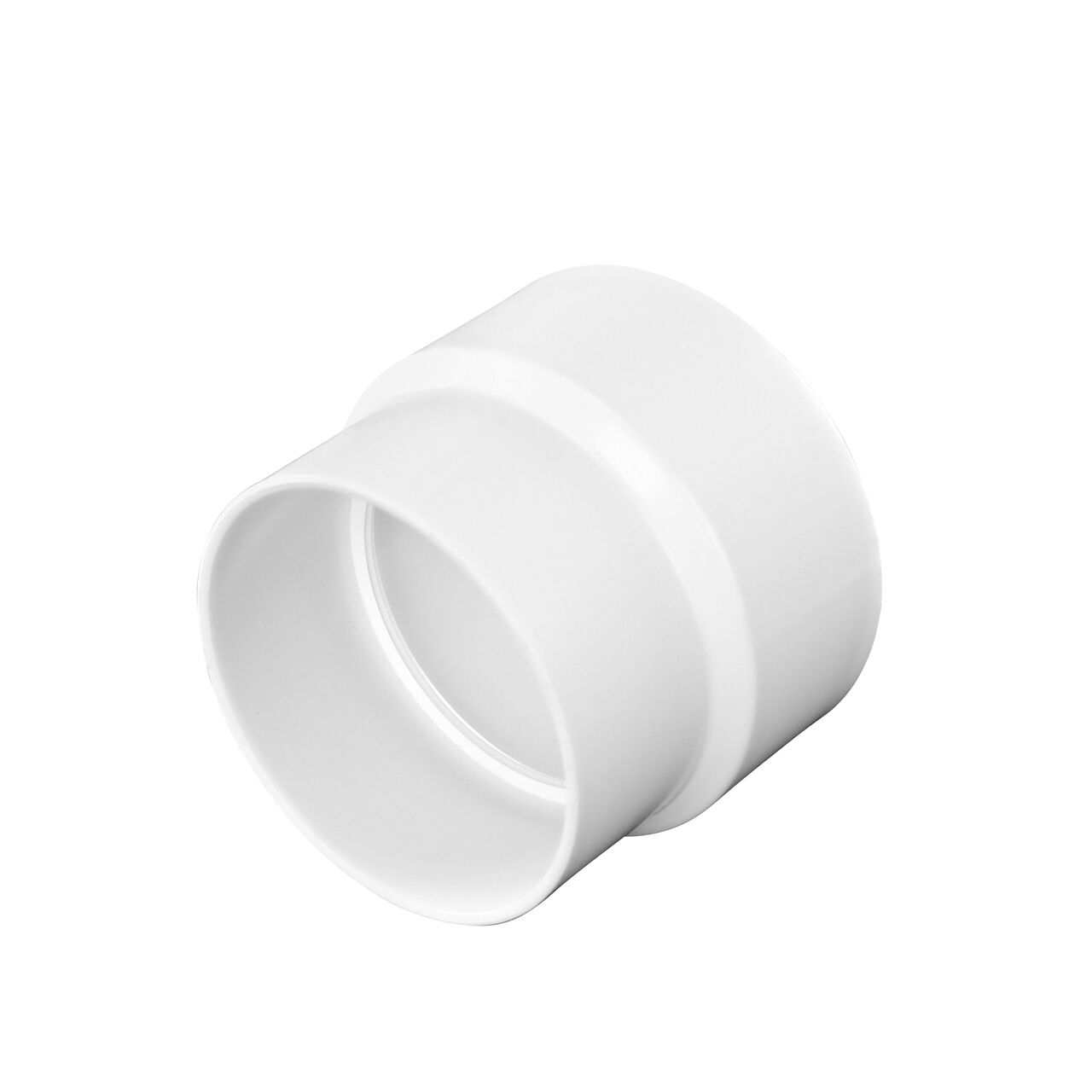PVC adapter, connects 3 in. DWV pipe to 3 in. Sewer and Drain pipe, Hub X Hub connection (NDS 3P15*, NDS 3P15, NDS L3P15)