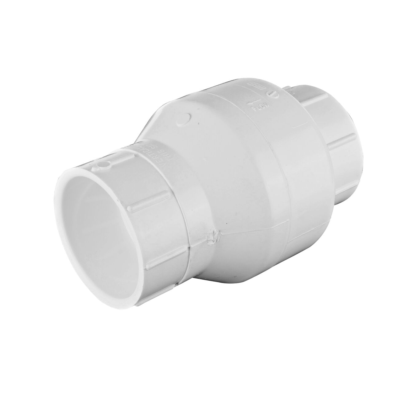 NDS White 3 in. slip end by slip end PVC Spring Check Valve (NDS 1011-30, NDS 1012-30)