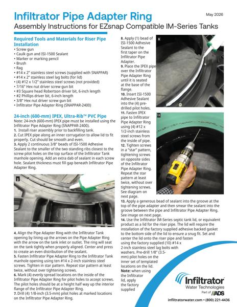 Pipe Adapter Ring Installation Guidance