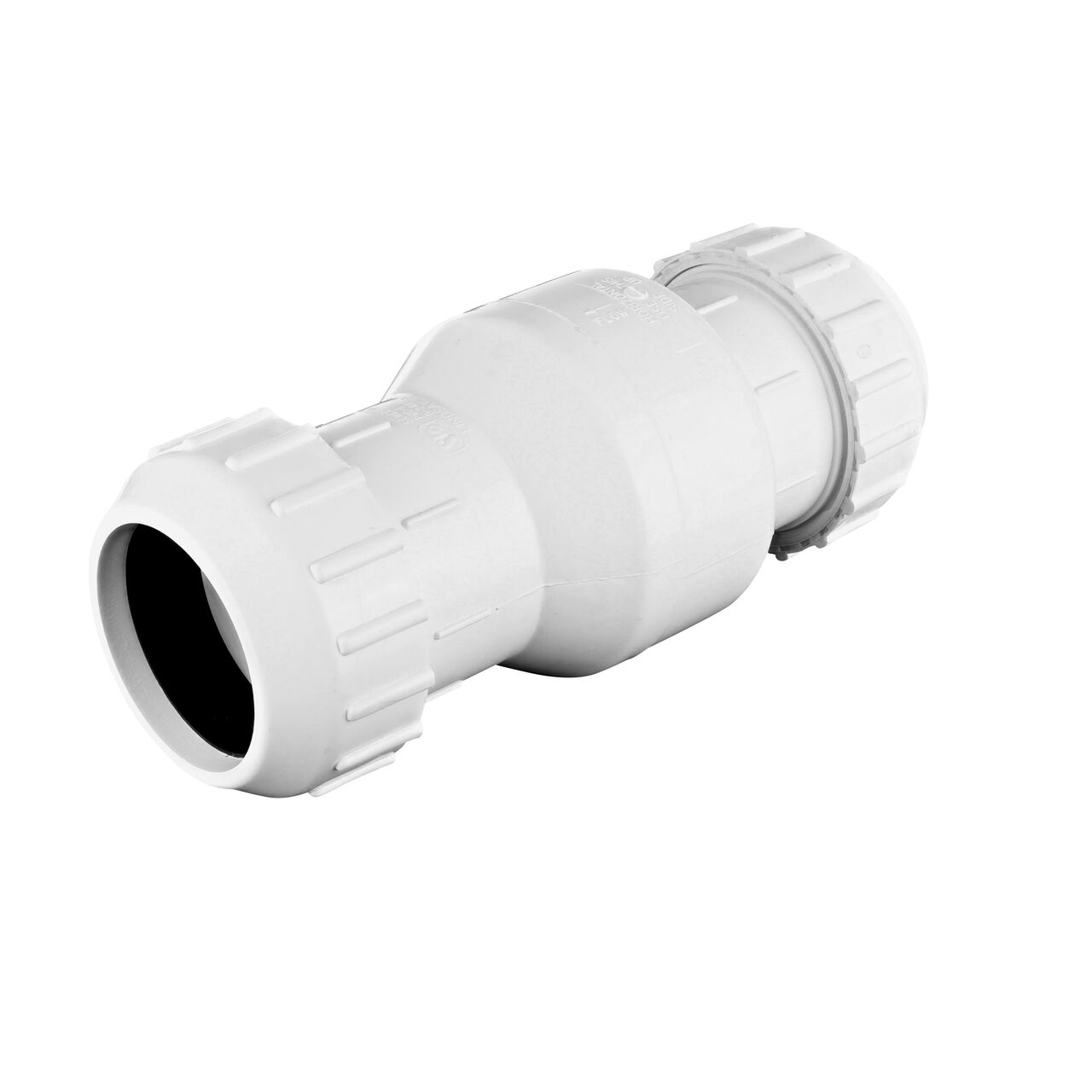 NDS White 3 in. PVC Compression Swing Check Valve (NDS 1500-30)