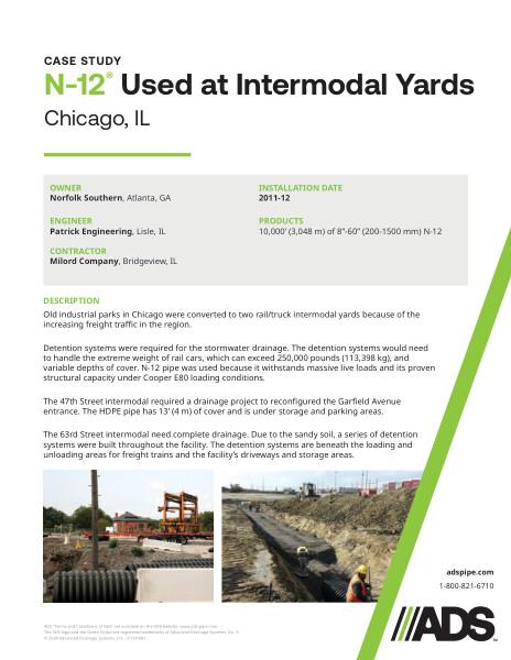N-12 Used at Chicago Intermodal Yards (Chicago, IL) Case Study