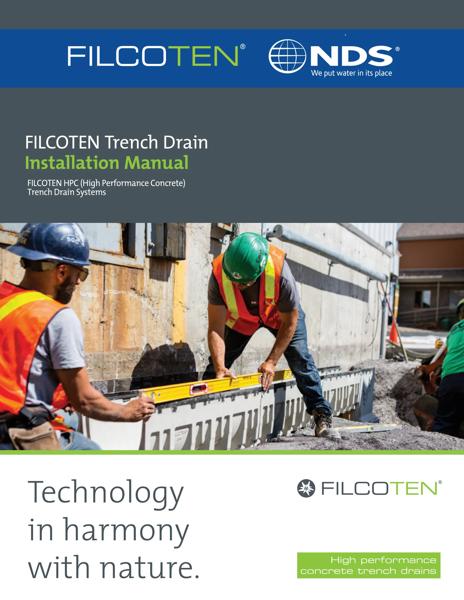 NDS BG-FILCOTEN® Trench Drain Installation Manual