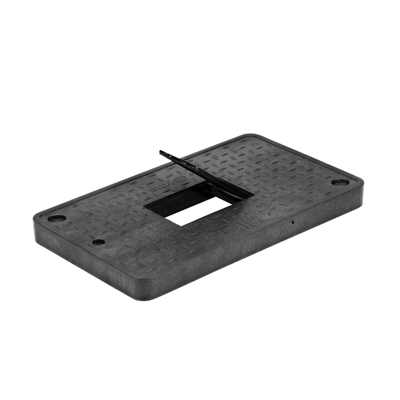 The Cast Iron reader door lifts up for easy access on the NDS 13 in. X 24 in. Black Water Meter Drop-in cover (NDS 121CDMCIF) that fits the NDS 13 in. X 24 in. Standard Series Meter Box